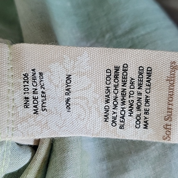 Soft Surroundings Blue Watercolor Tie Dye Kechmara Tunic Size Medium - Picture 8 of 8